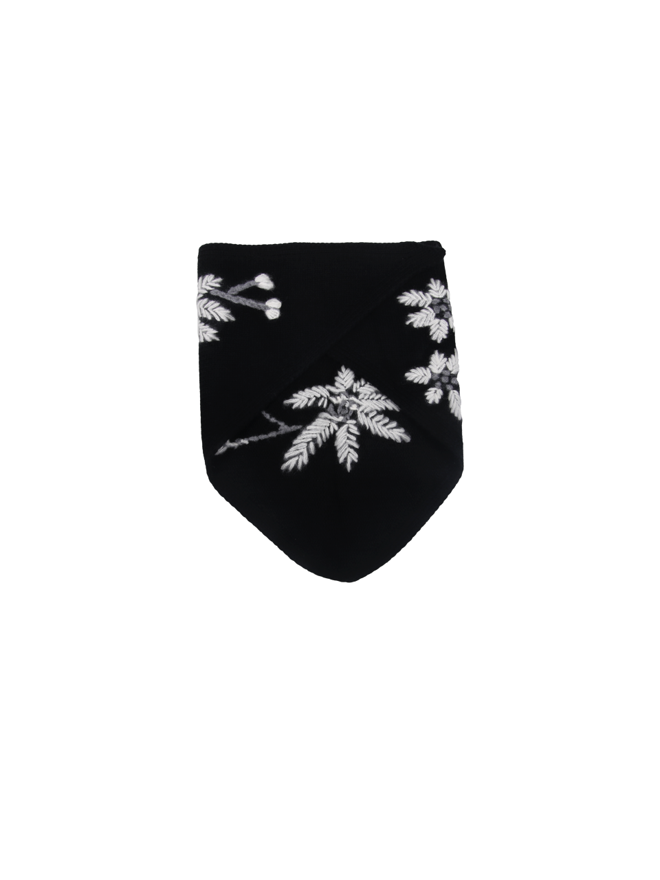 WOMAN PAROSH BLACK VIRGIN WOOL SCARVE