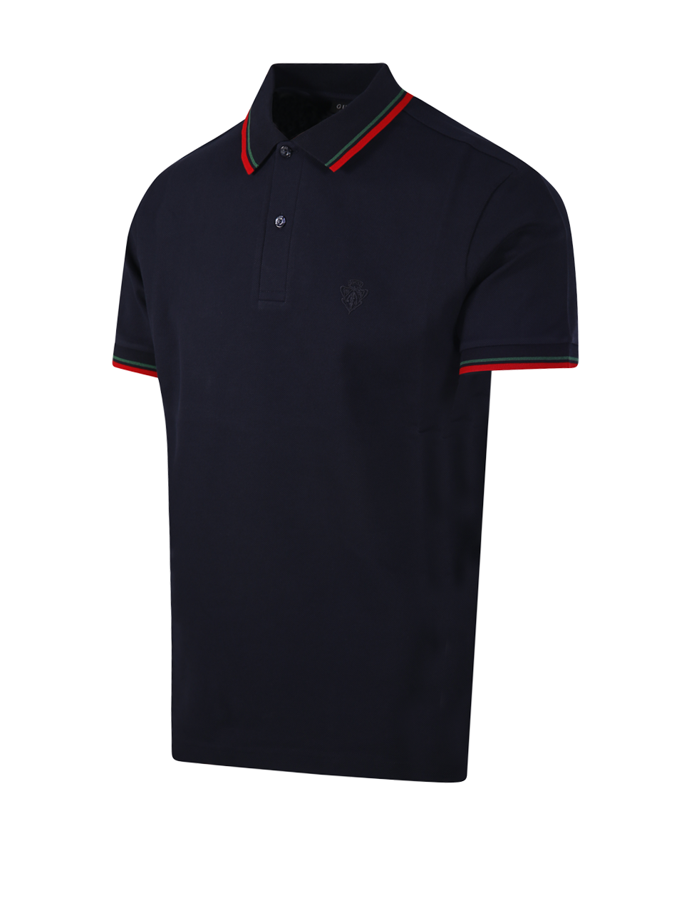 MEN GUCCI DARK BLUE COTTON S/S POLO