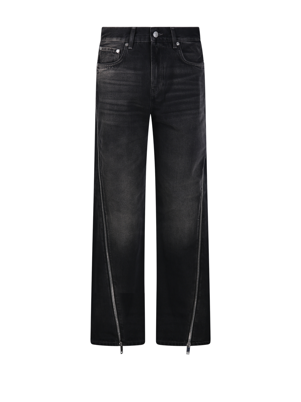 WOMAN HAIKURE BLACK COTTON BONNIE ZIP JEANS