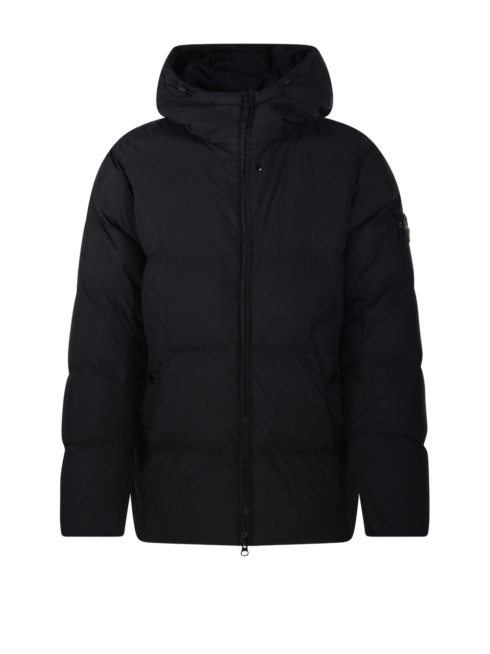 MEN STONE ISLAND BLACK POLYAMIDE DOWN JACKET