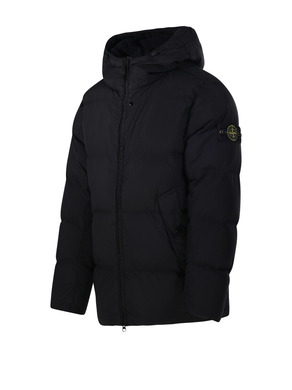 MEN STONE ISLAND BLACK POLYAMIDE DOWN JACKET
