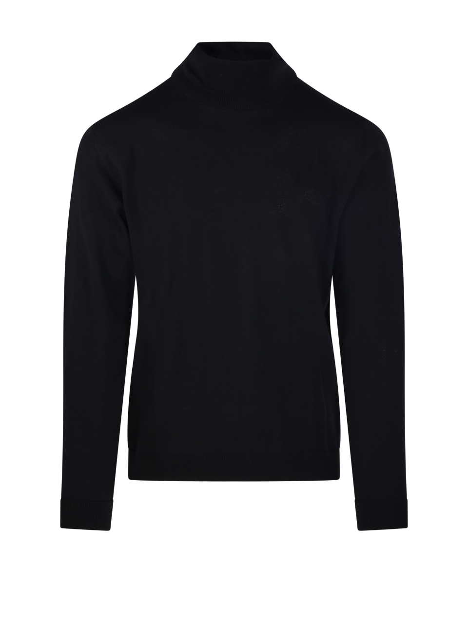MEN ROBERTO COLLINA NERO MERINO WOOL SWEATER