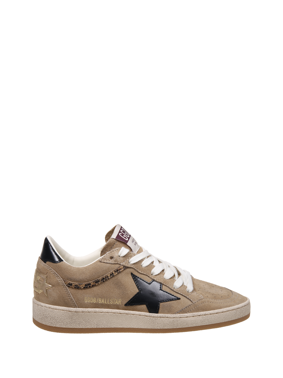 WOMAN GOLDEN GOOSE BEIGE LEATHER BALLSTAR SNEAKER
