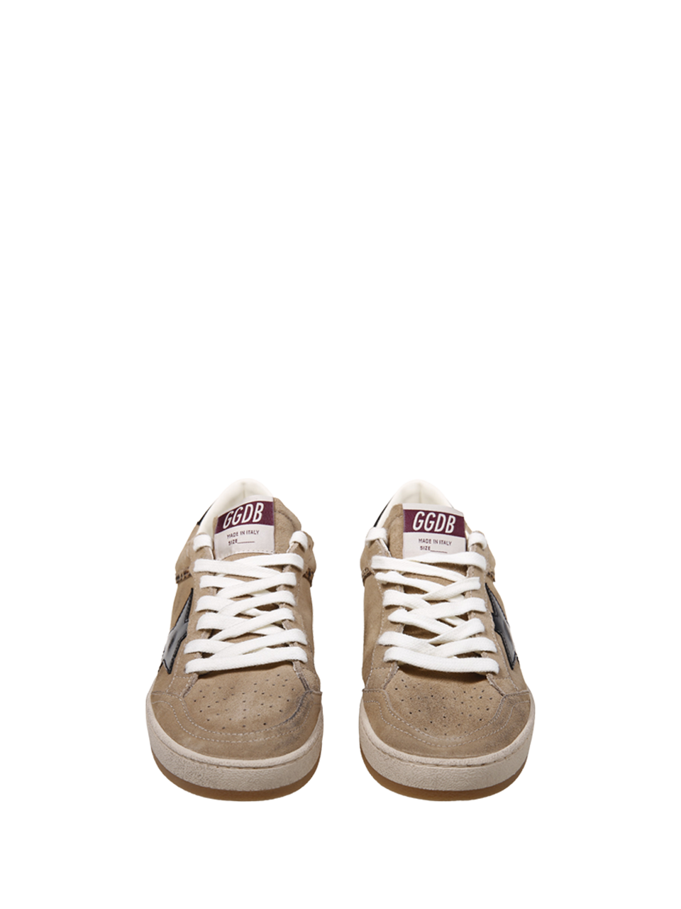 WOMAN GOLDEN GOOSE BEIGE LEATHER BALLSTAR SNEAKER