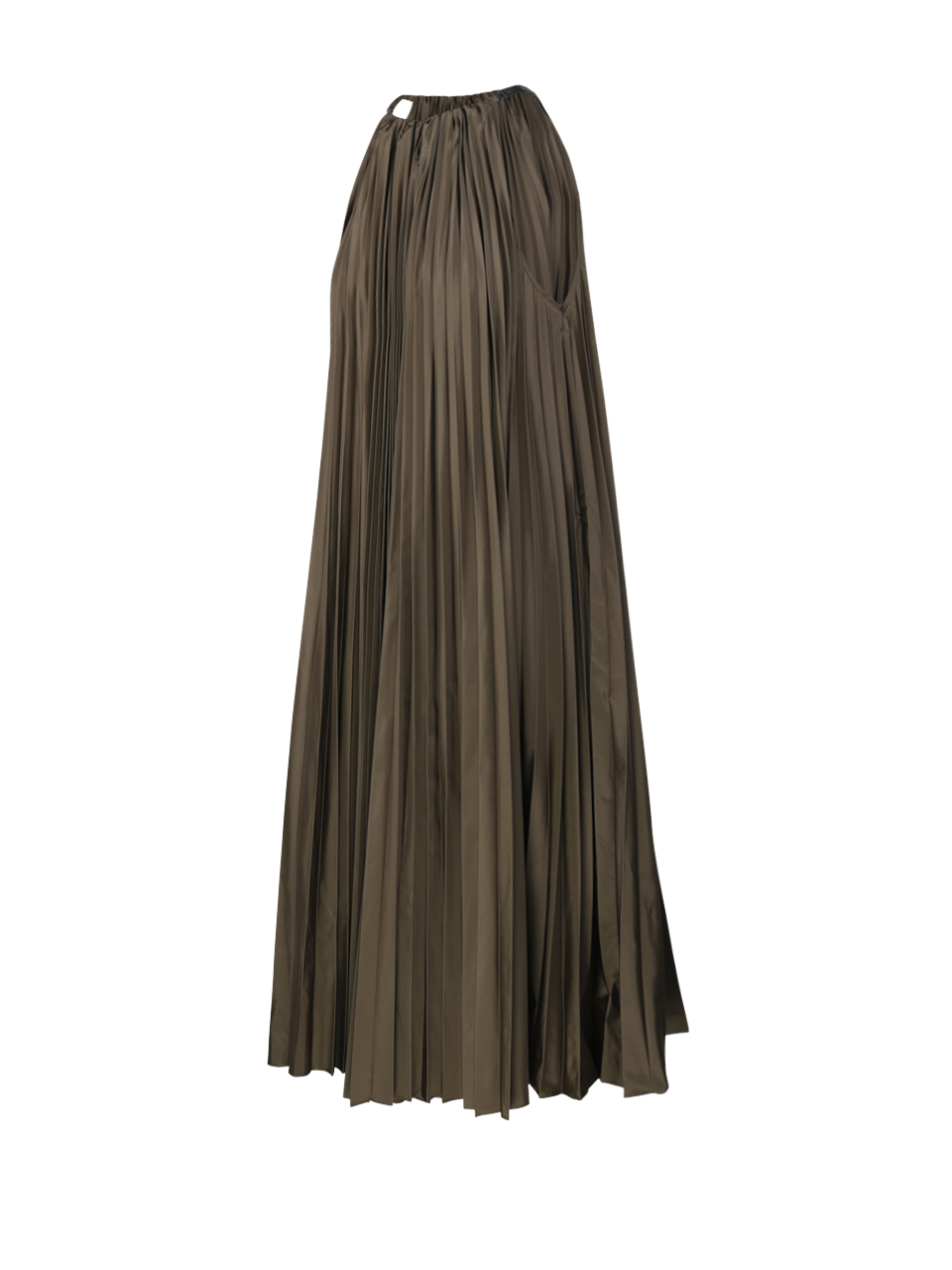 WOMAN MAXMARA PIANOFORTE GREEN POLYESTER ECOSTONE DRESS