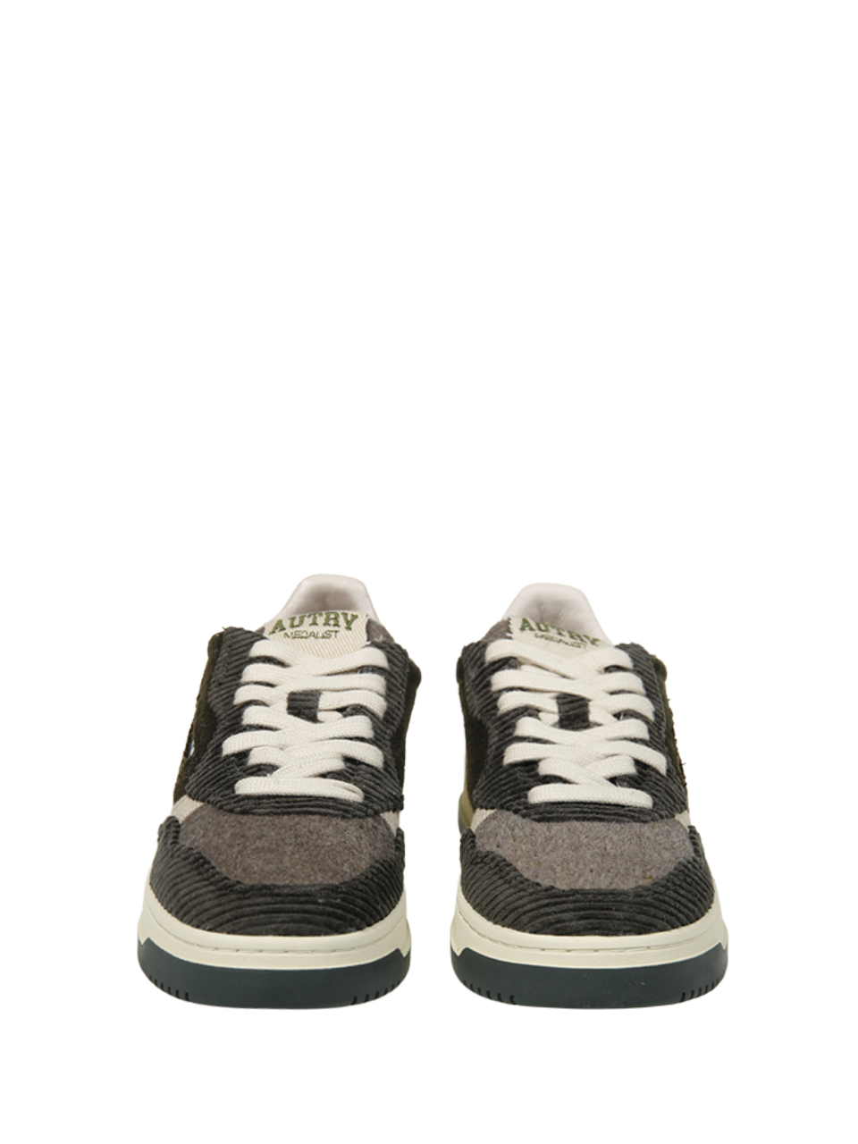 WOMAN AUTRY GREEN LEATHER MEDALIST LOW SNEAKERS 