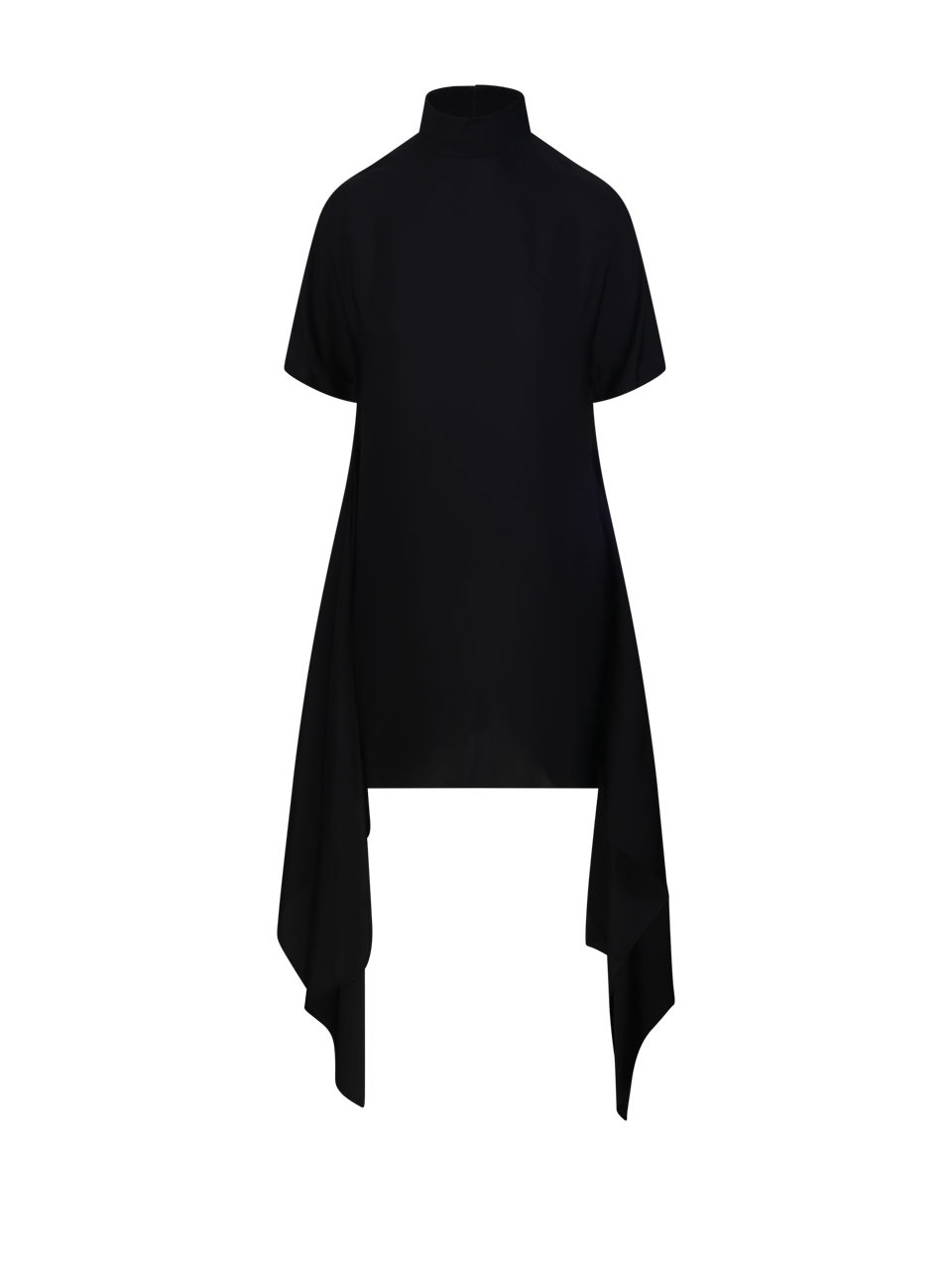 DONNA ALAIA ABITO T-SHIRT IN COTONE NERO 