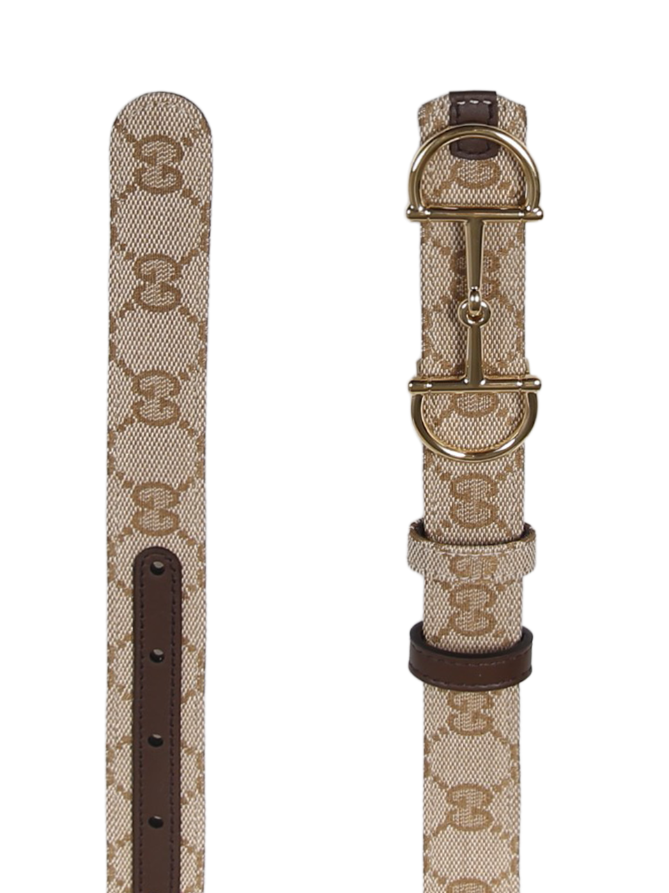 WOMAN GUCCI BEIGE LEATHER BELT 