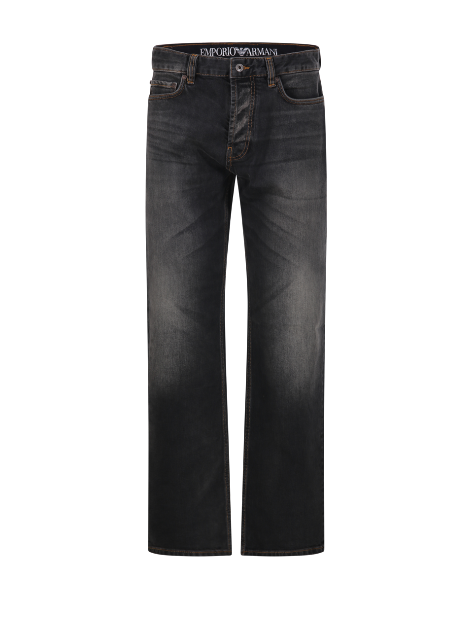 MEN EMPORIO ARMANI GREY COTTON 5 POCKETS PANT