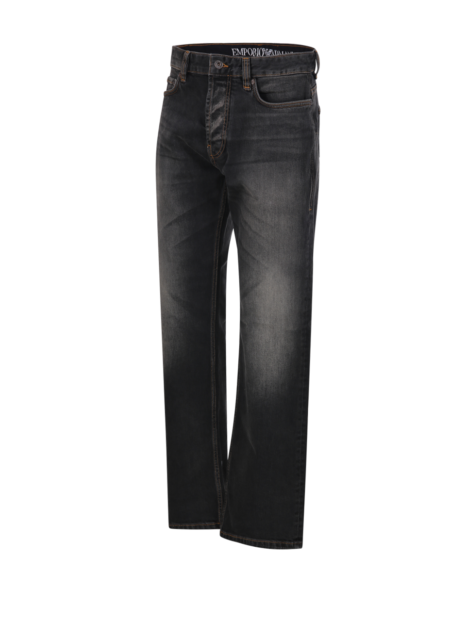 MEN EMPORIO ARMANI GREY COTTON 5 POCKETS PANT