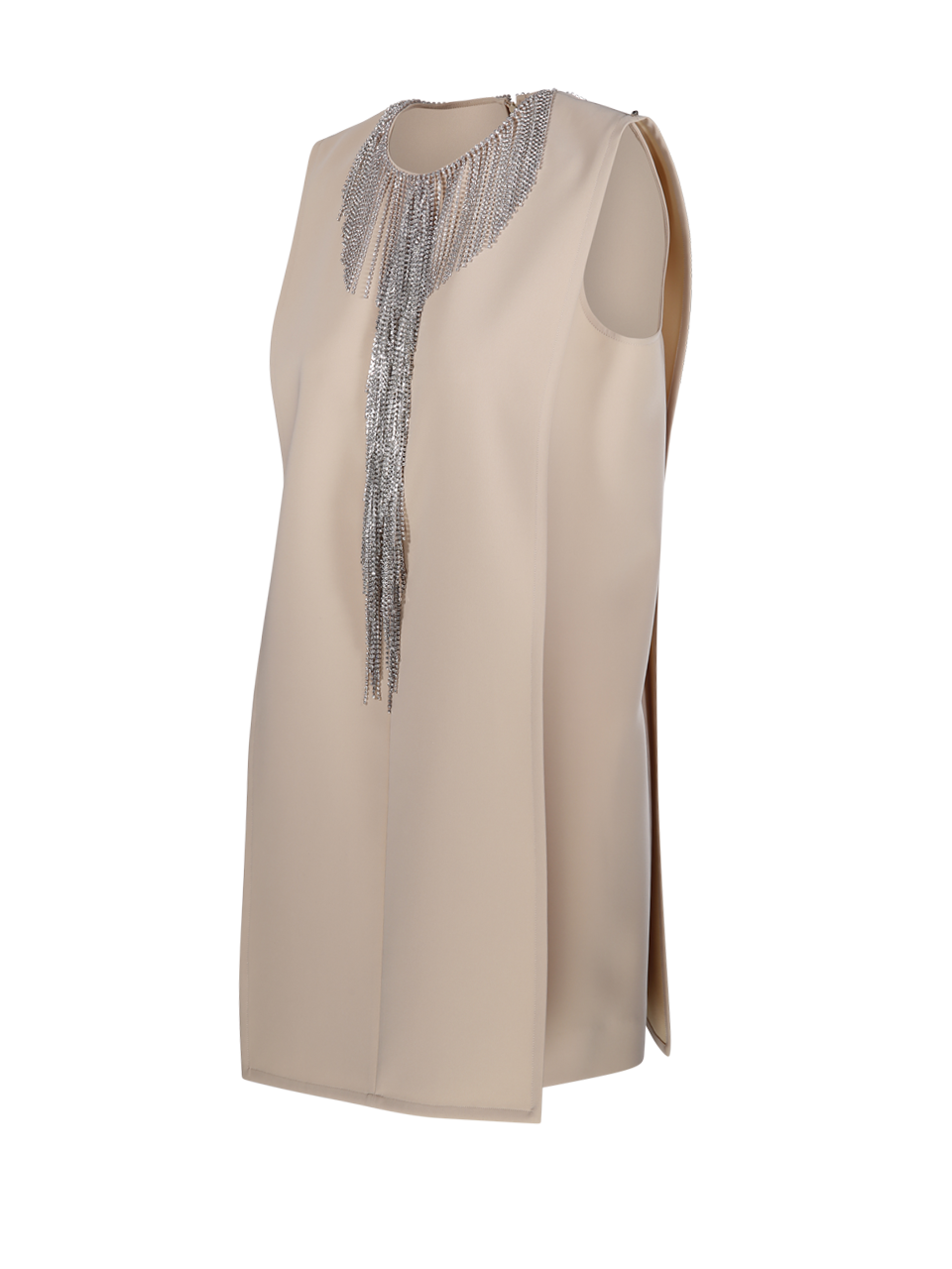 WOMAN MAXMARA SPORTMAX BEIGE POLYESTER FESTOSO DRESS