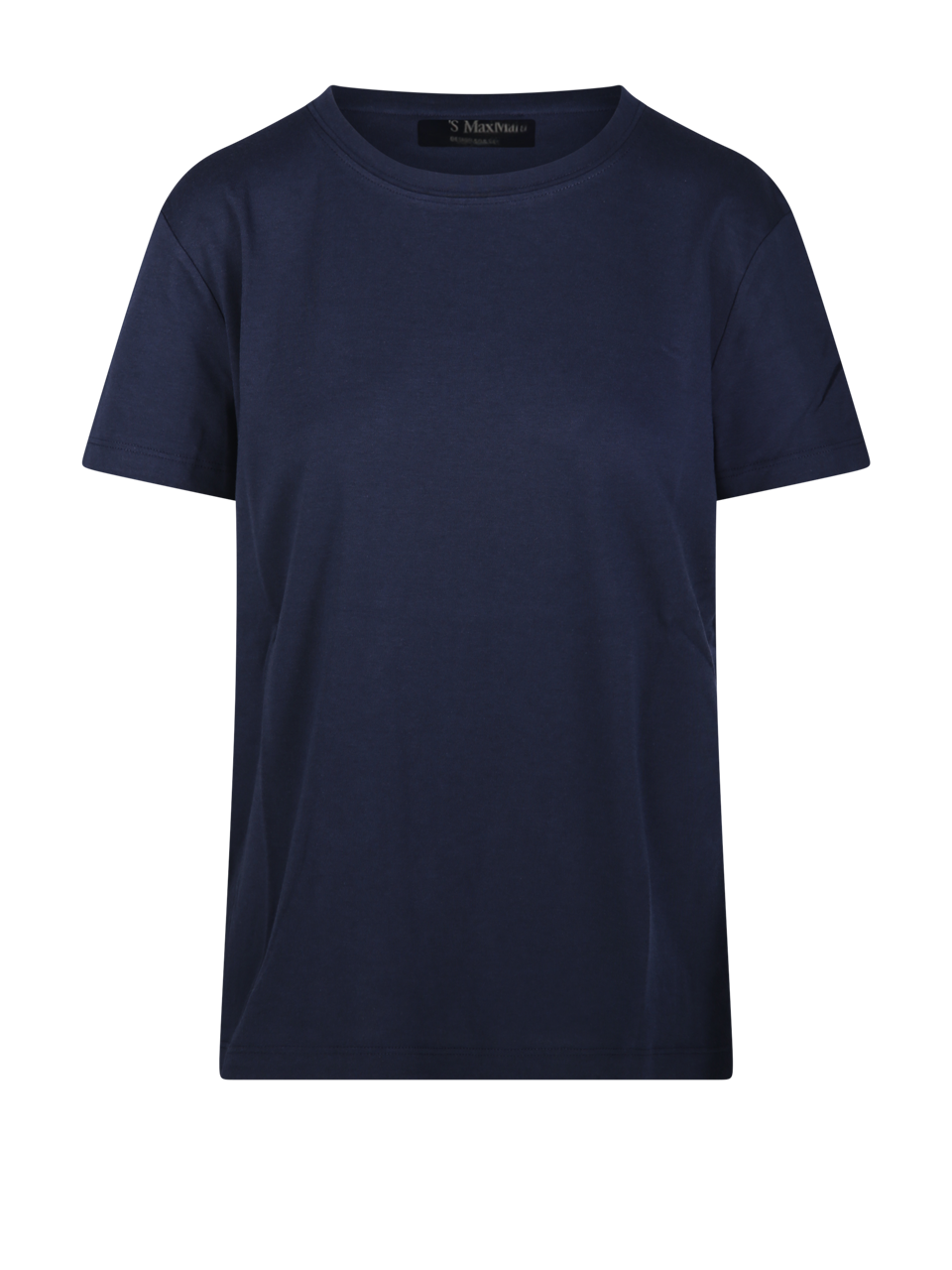 WOMAN MAXMARA S BLUE COTTON SEGALE T-SHIRT