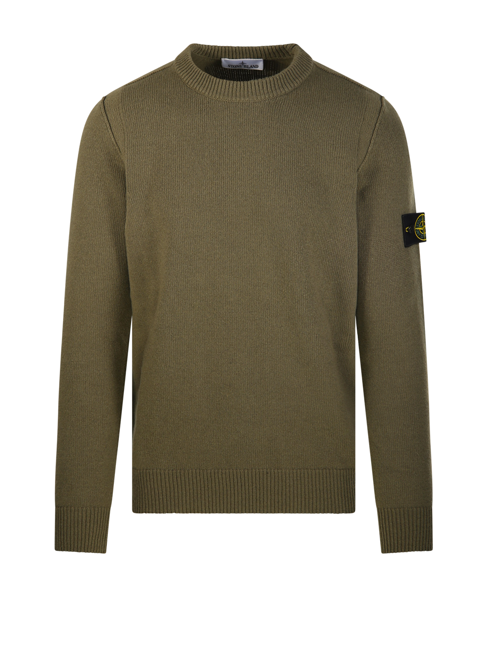 MEN STONE ISLAND GREEN WOOL SWEATER