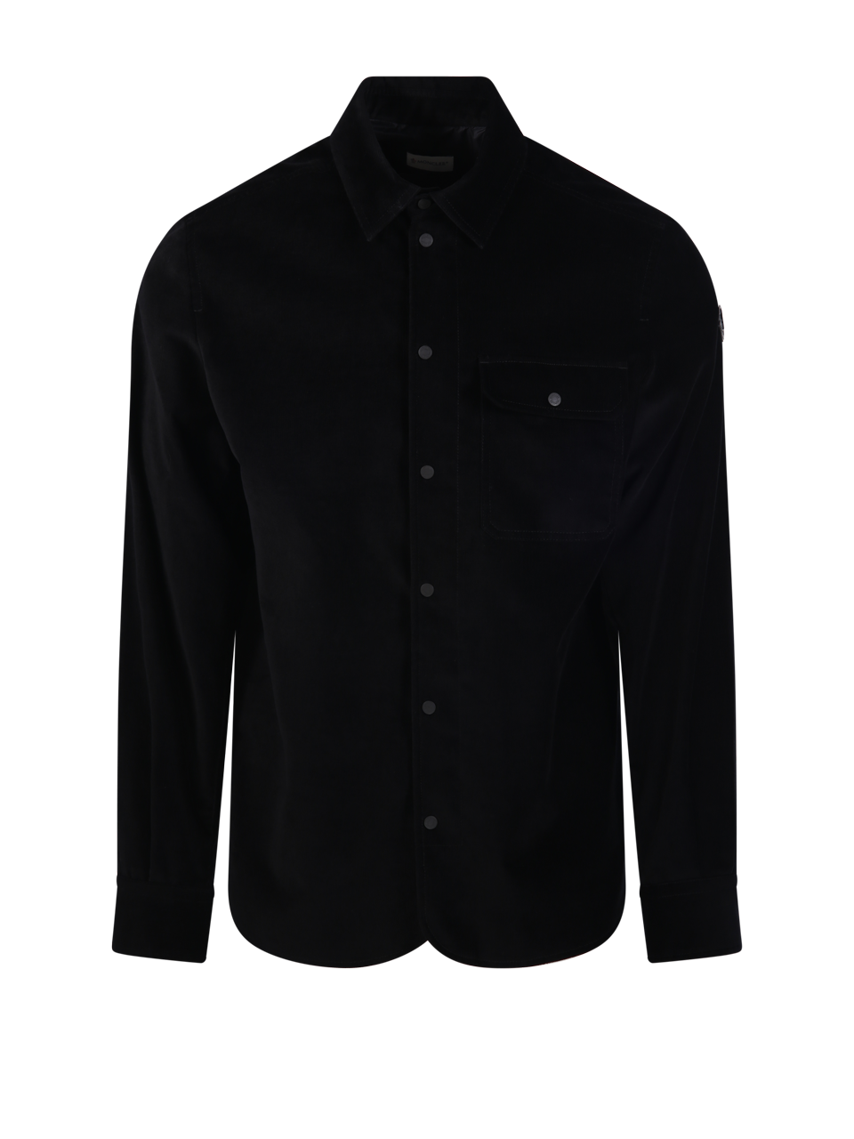 MEN MONCLER BLACK COTTON SHIRT