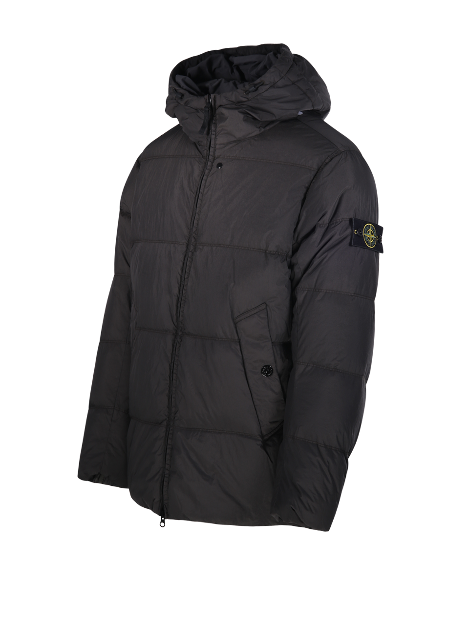 MEN STONE ISLAND GREY POLYAMIDE DOWN JACKET