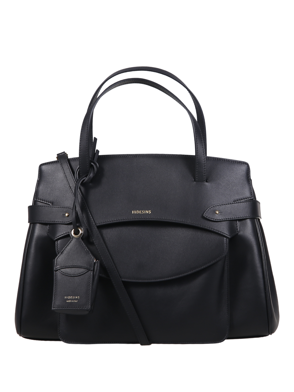 WOMAN HIDESINS BLACK LEATHER LULLABY BAG