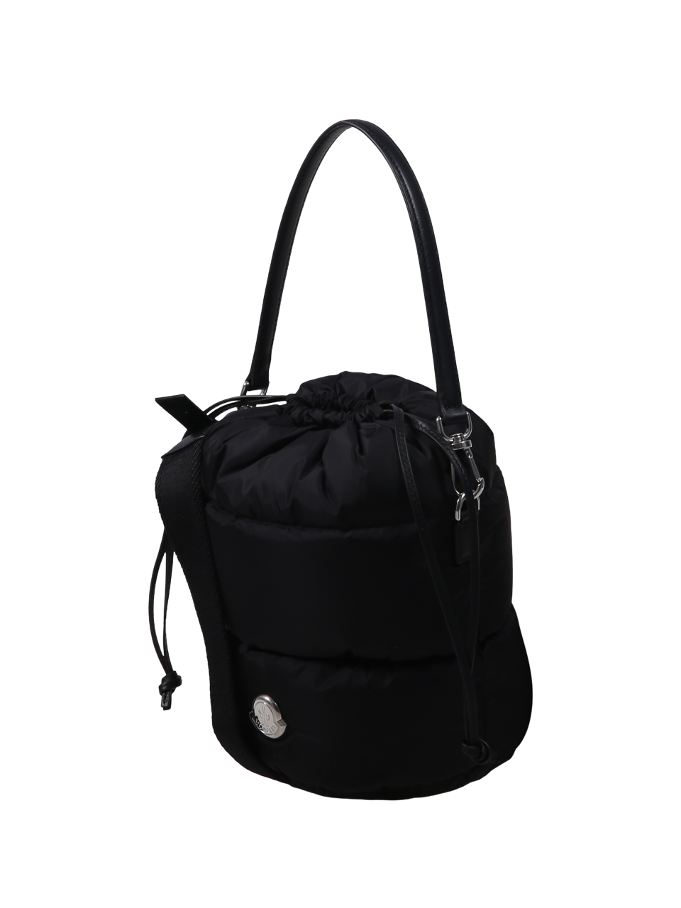 WOMAN MONCLER BLACK POLYAMIDE CARADOC BUCKET BAG
