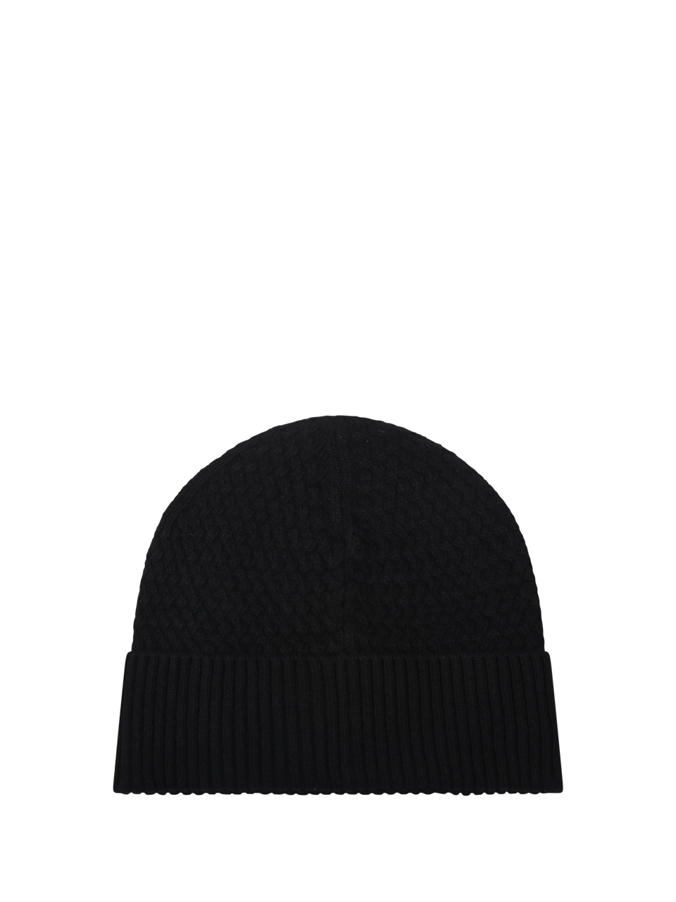 MEN MONCLER BLACK VIRGIN WOOL HAT