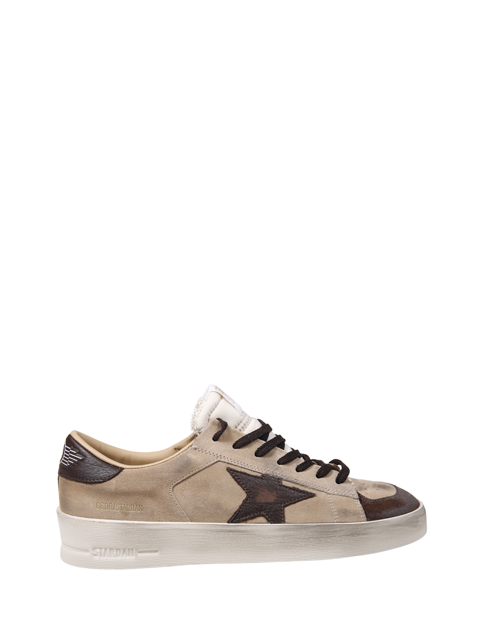 WOMAN GOLDEN GOOSE NUDE LEATHER STARDAN SNEAKER 