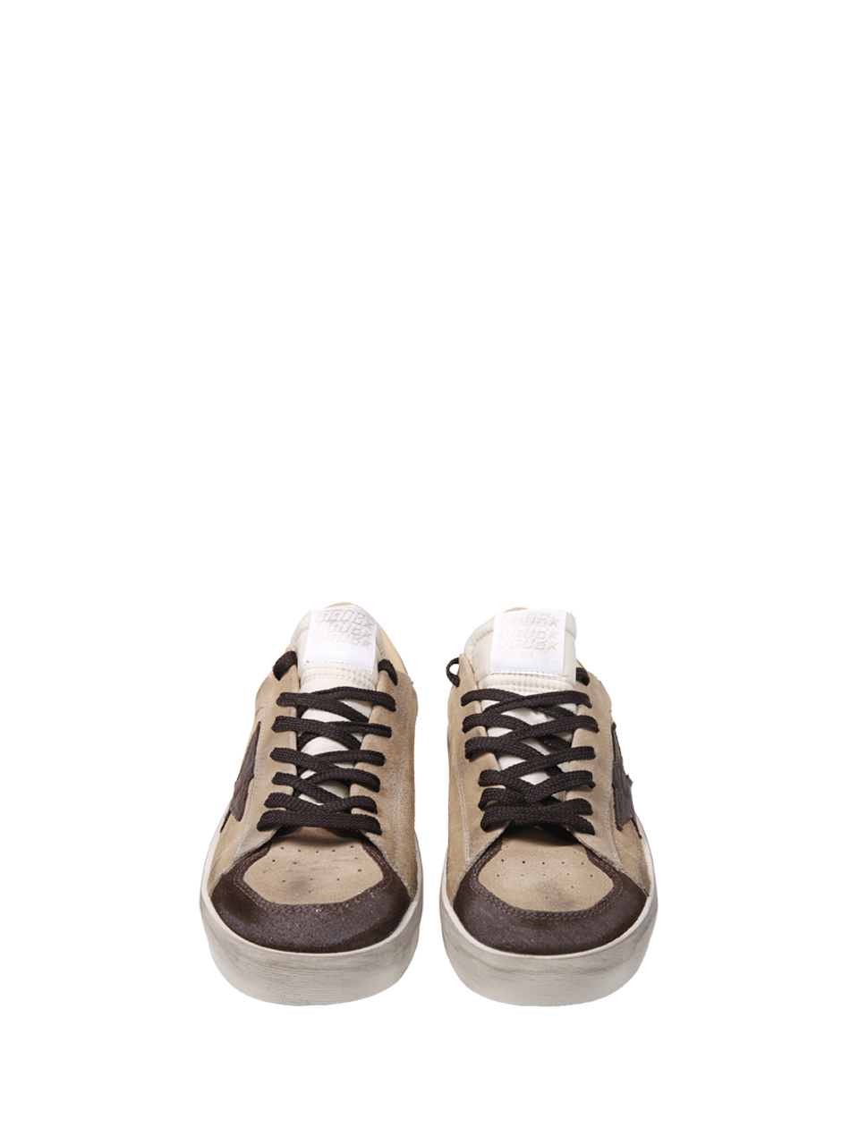 WOMAN GOLDEN GOOSE NUDE LEATHER STARDAN SNEAKER 