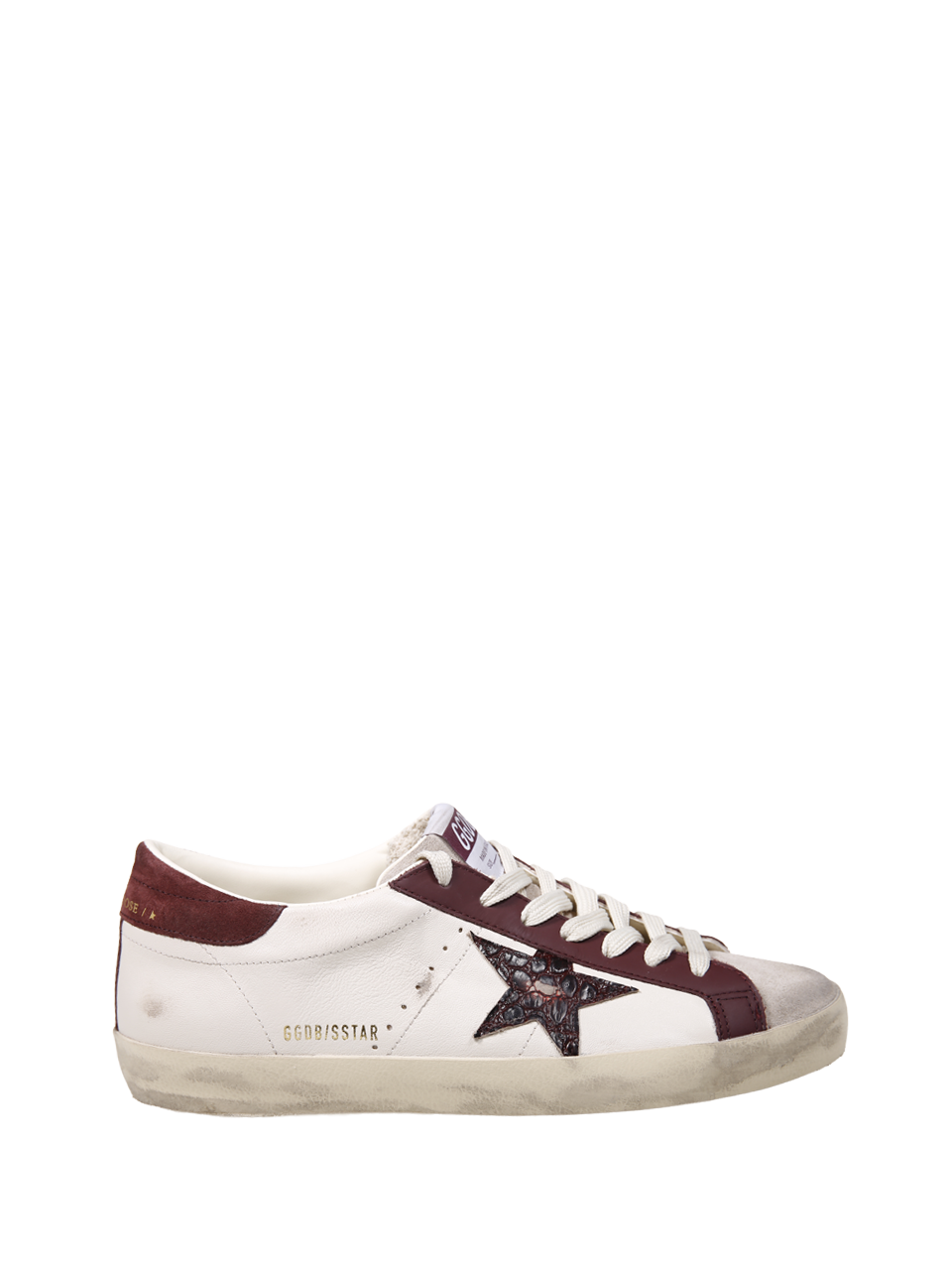 WOMAN GOLDEN GOOSE WHITE LEATHER SUPER STAR SNEAKER 