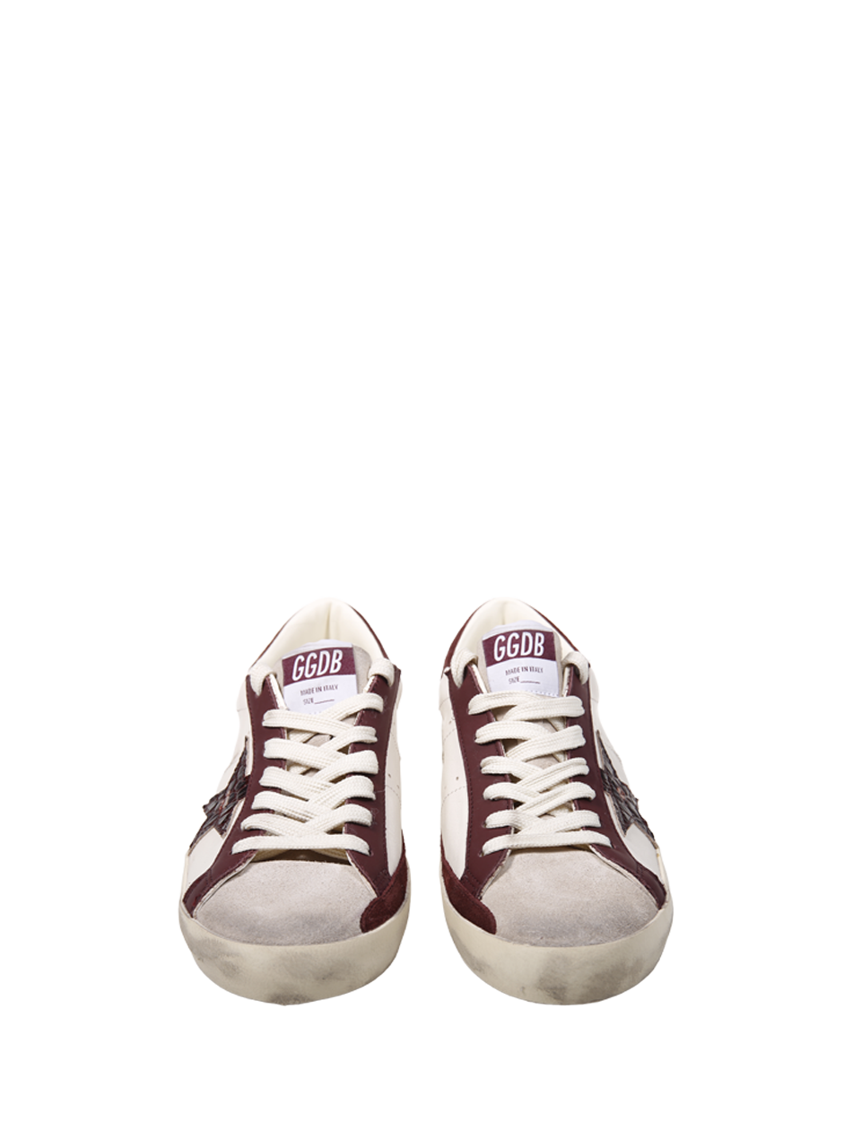 WOMAN GOLDEN GOOSE WHITE LEATHER SUPER STAR SNEAKER 