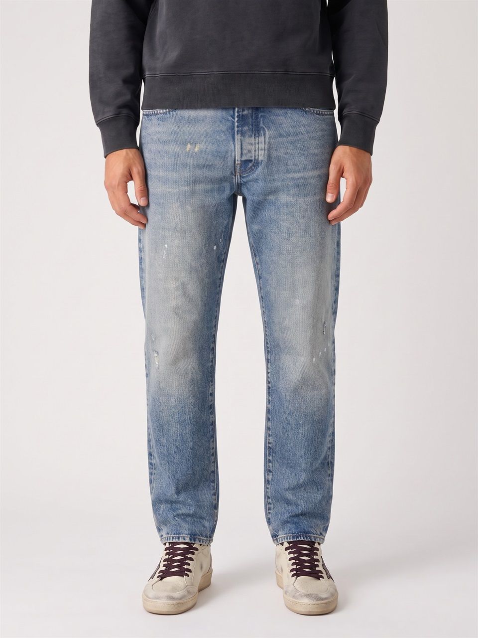 MEN DARKPARK BLUE COTTON MARK RELAX FIT DENIM JEANS