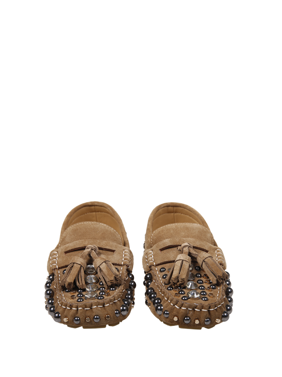 WOMAN STRATEGIA BEIGE LEATHER LOAFER