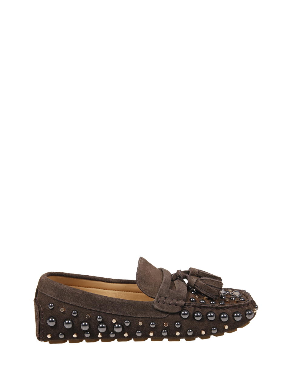 WOMAN STRATEGIA BROWN LEATHER LOAFER