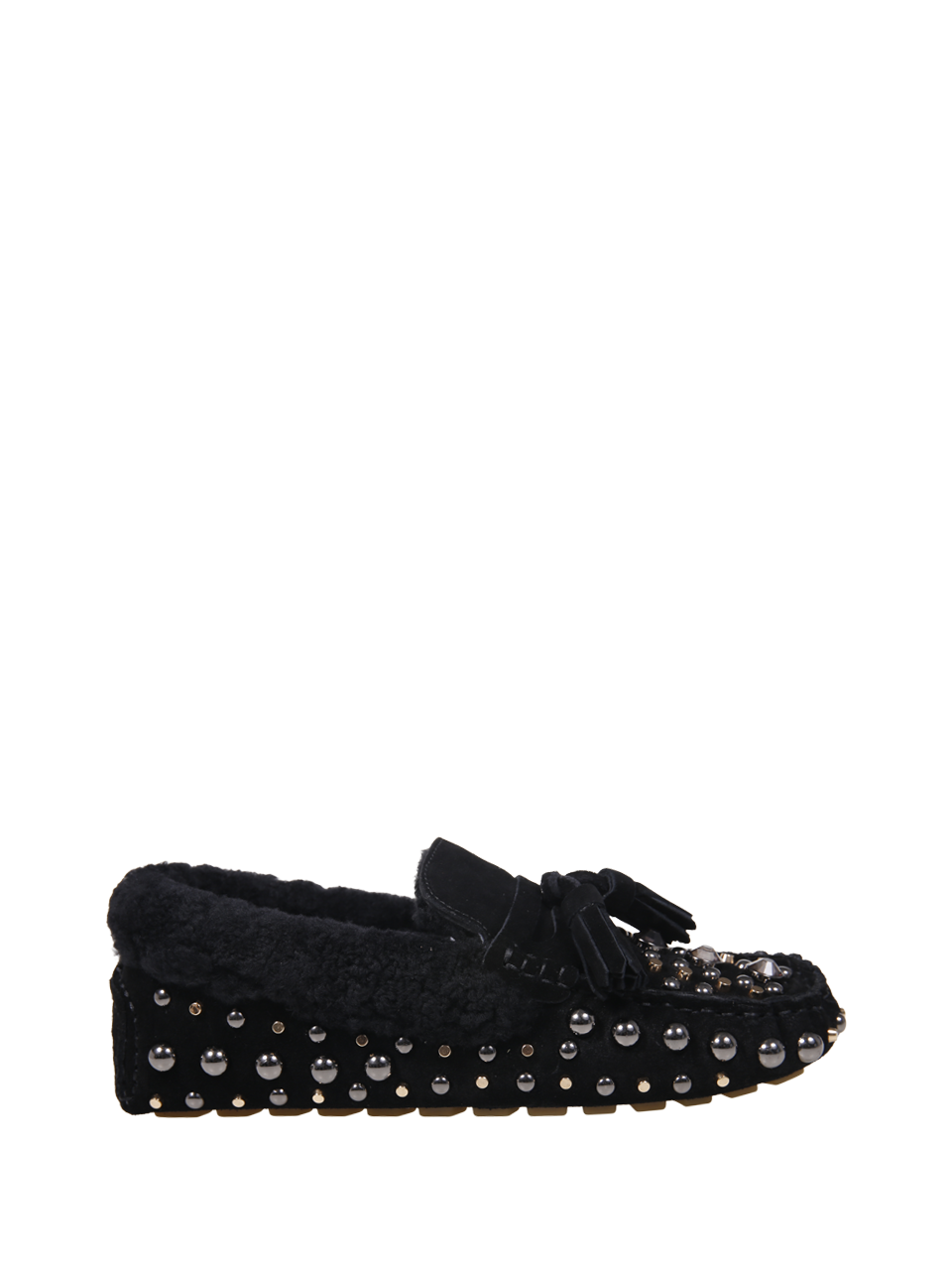 WOMAN STRATEGIA BLACK LEATHER LOAFER