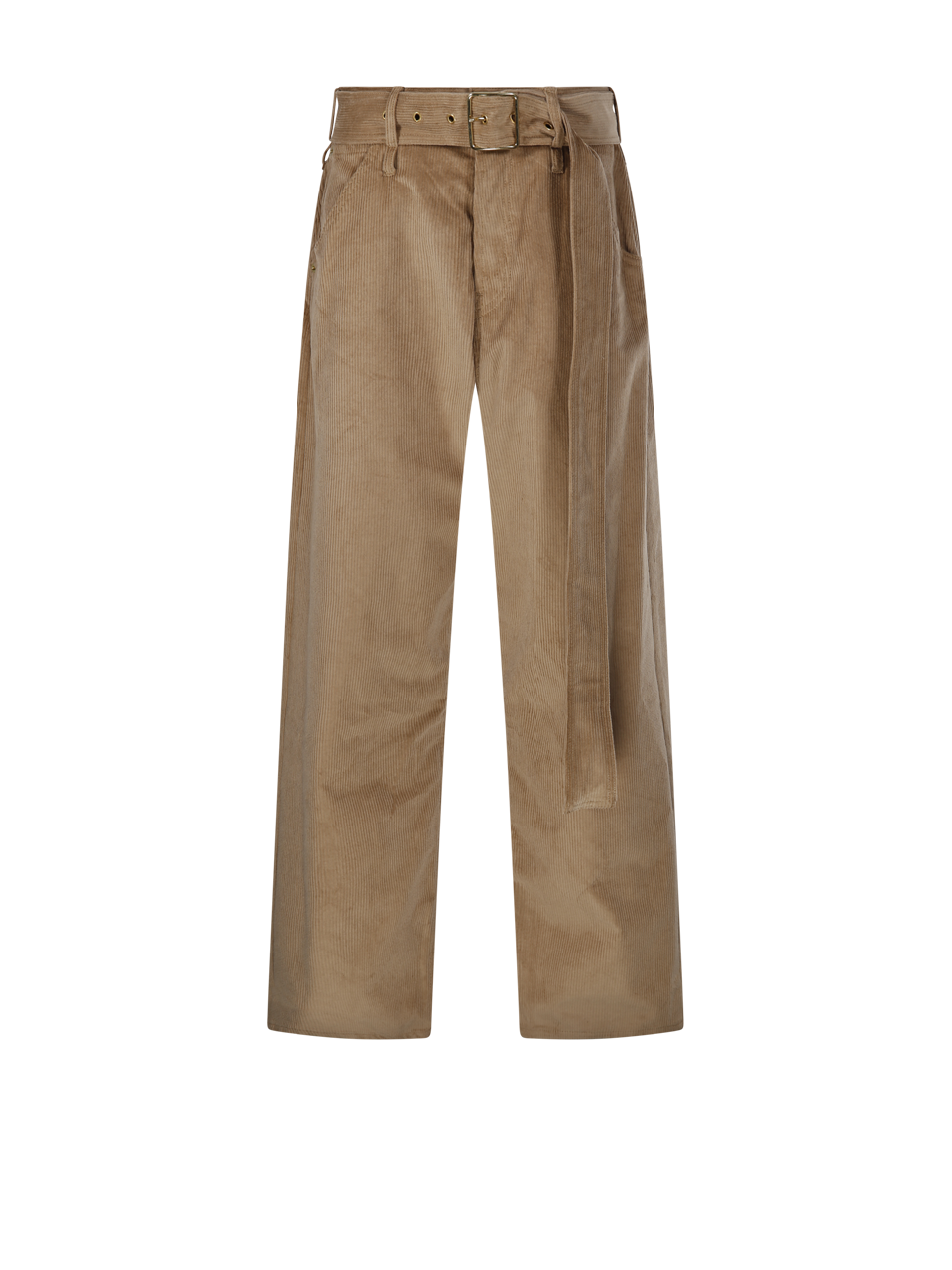 WOMAN DARKPARK BEIGE COTTON DALILA BELT RELAXED CORDUROY PANT