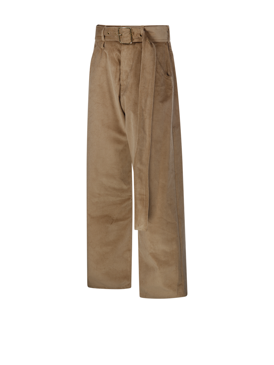 WOMAN DARKPARK BEIGE COTTON DALILA BELT RELAXED CORDUROY PANT