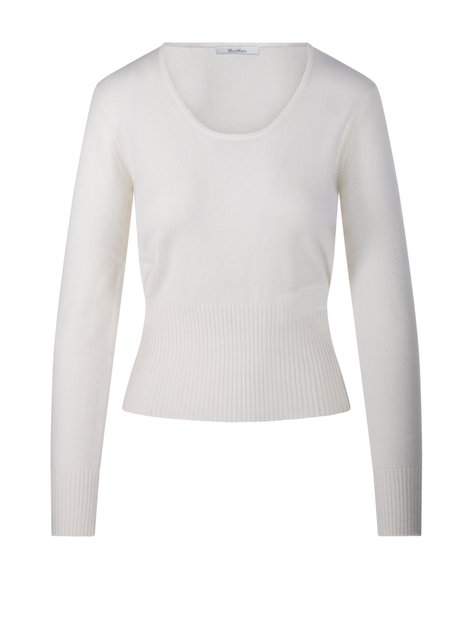 WOMAN MAXMARA WHITE WOOL VETTA SWEATER