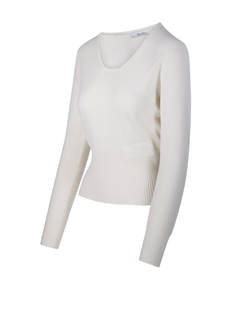 WOMAN MAXMARA WHITE WOOL VETTA SWEATER