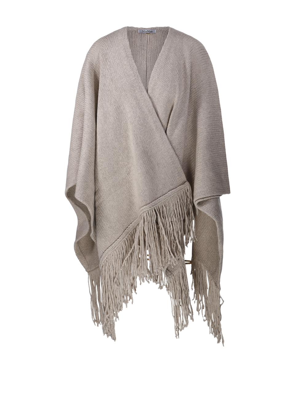 WOMAN MAXMARA NUDE WOOL BACINI CAPE