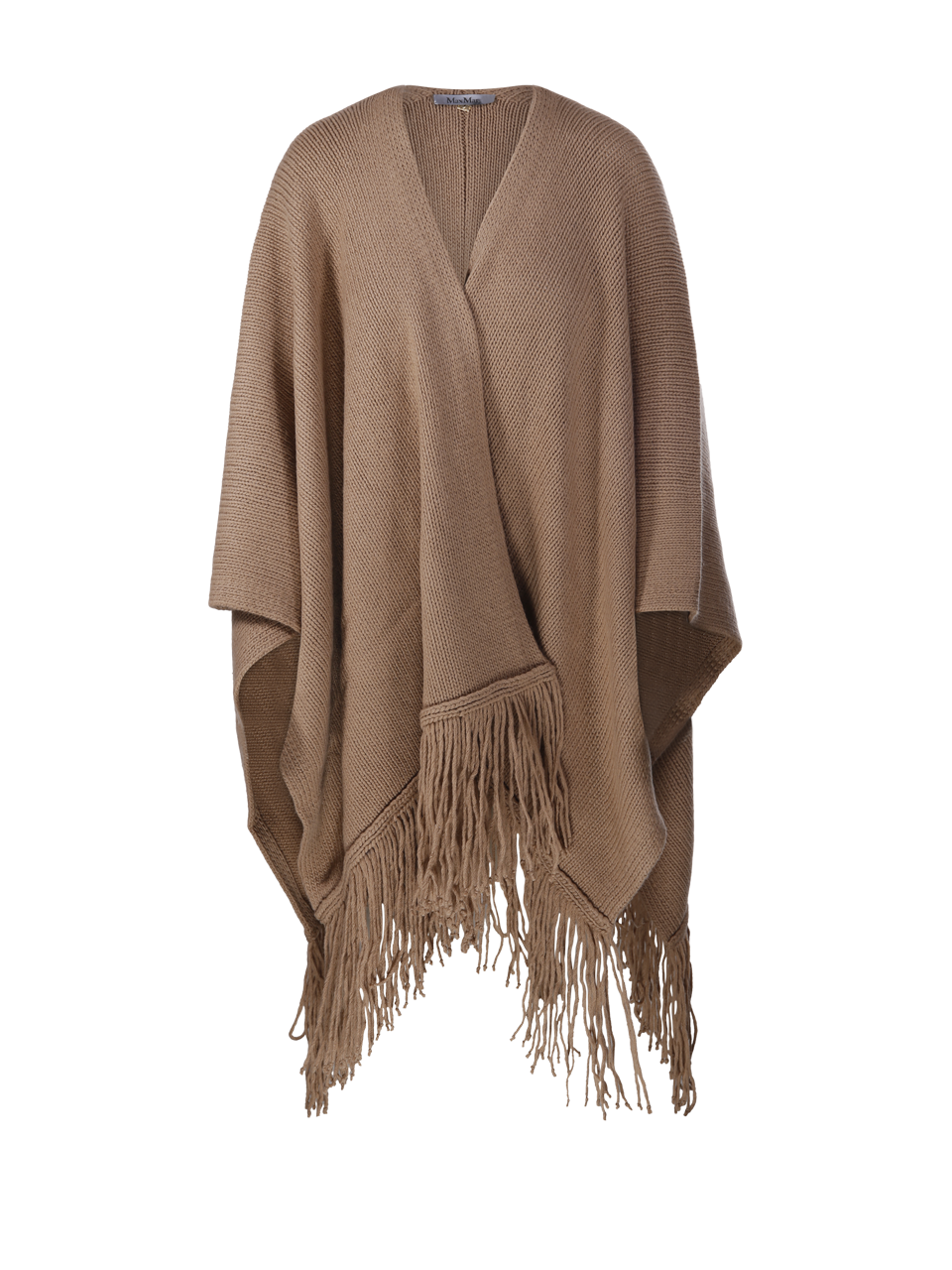 WOMAN MAXMARA BROWN WOOL BACINI CAPE