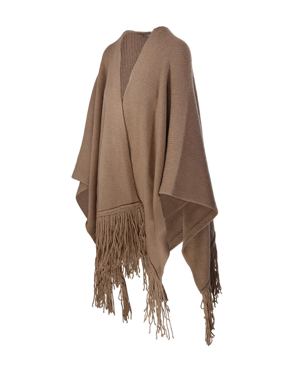 WOMAN MAXMARA BROWN WOOL BACINI CAPE