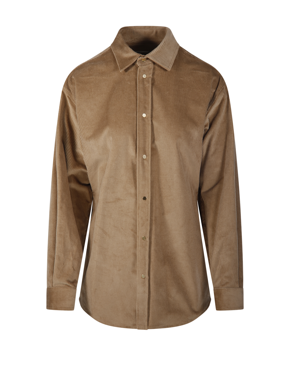 DONNA DARKPARK CAMICIA ANNE CORDUROY IN COTONE BEIGE 