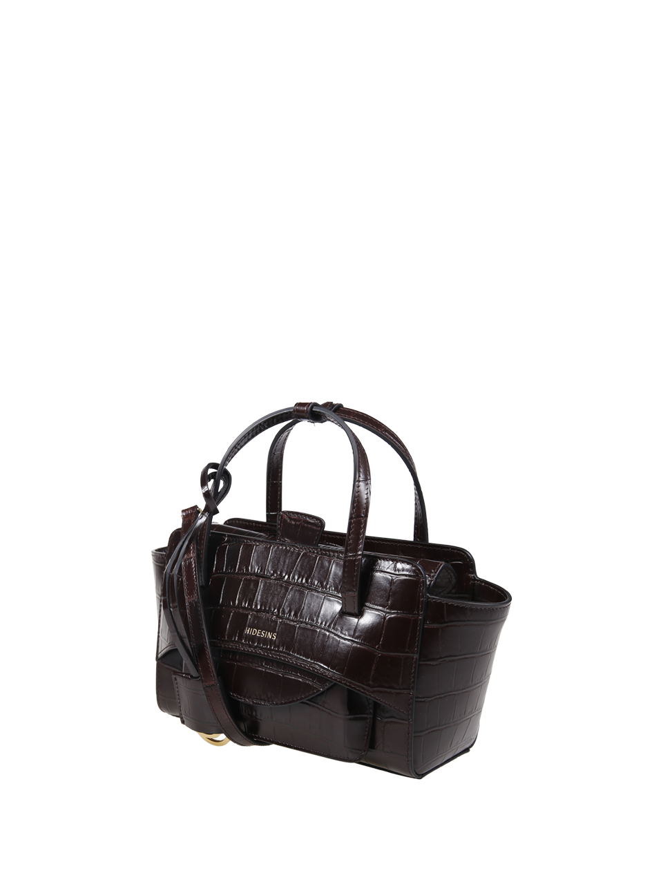 WOMAN HIDESINS BROWN CALF LEATHER FLAP S BAG