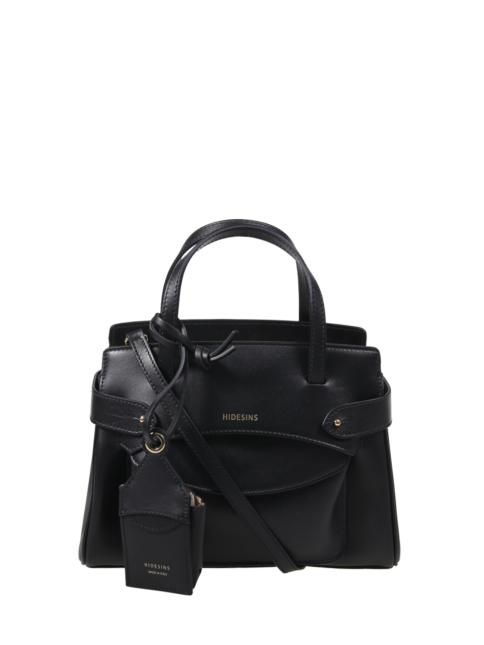 WOMAN HIDESINS BLACK CALF LEATHER LULLABY S BAG