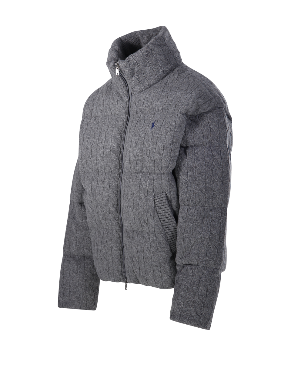 DONNA RALPH LAUREN GIACCA IMBOTTITA IN LANA GRIGIA