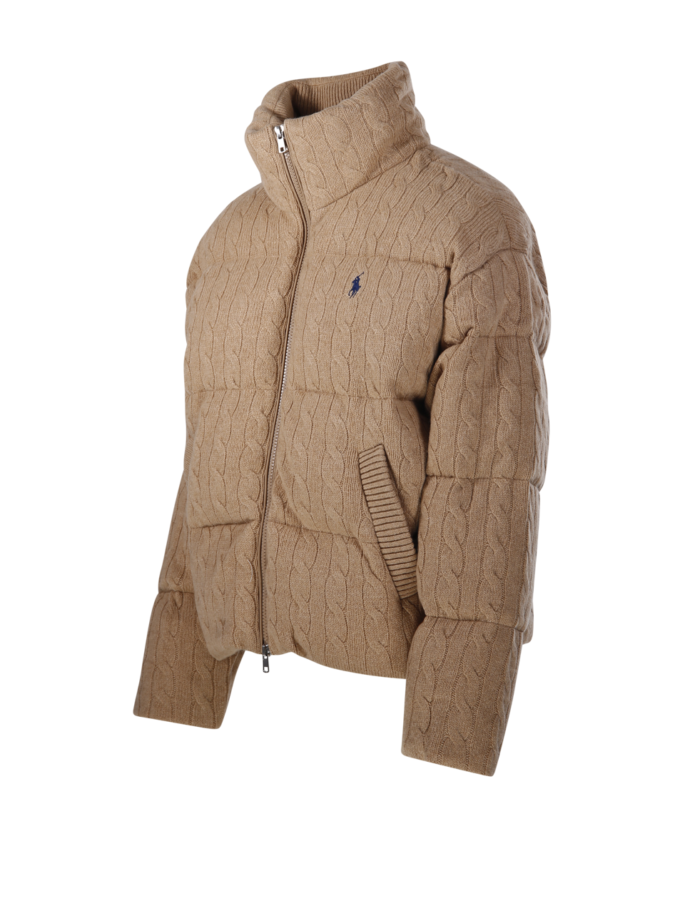 DONNA RALPH LAUREN GIACCA IMBOTTITA IN LANA NUDE 
