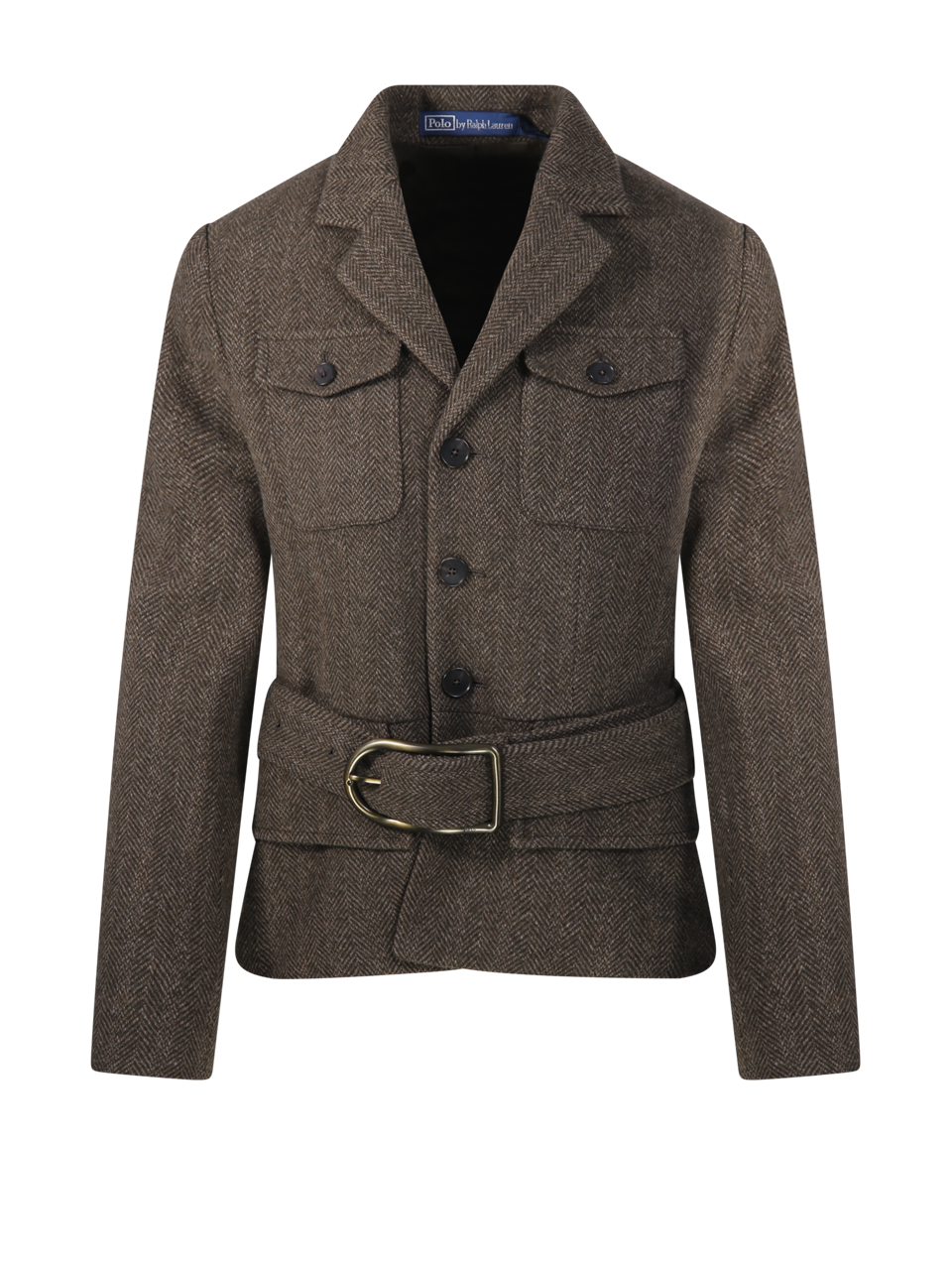 DONNA RALPH LAUREN BLAZER DI LANA MARRONE