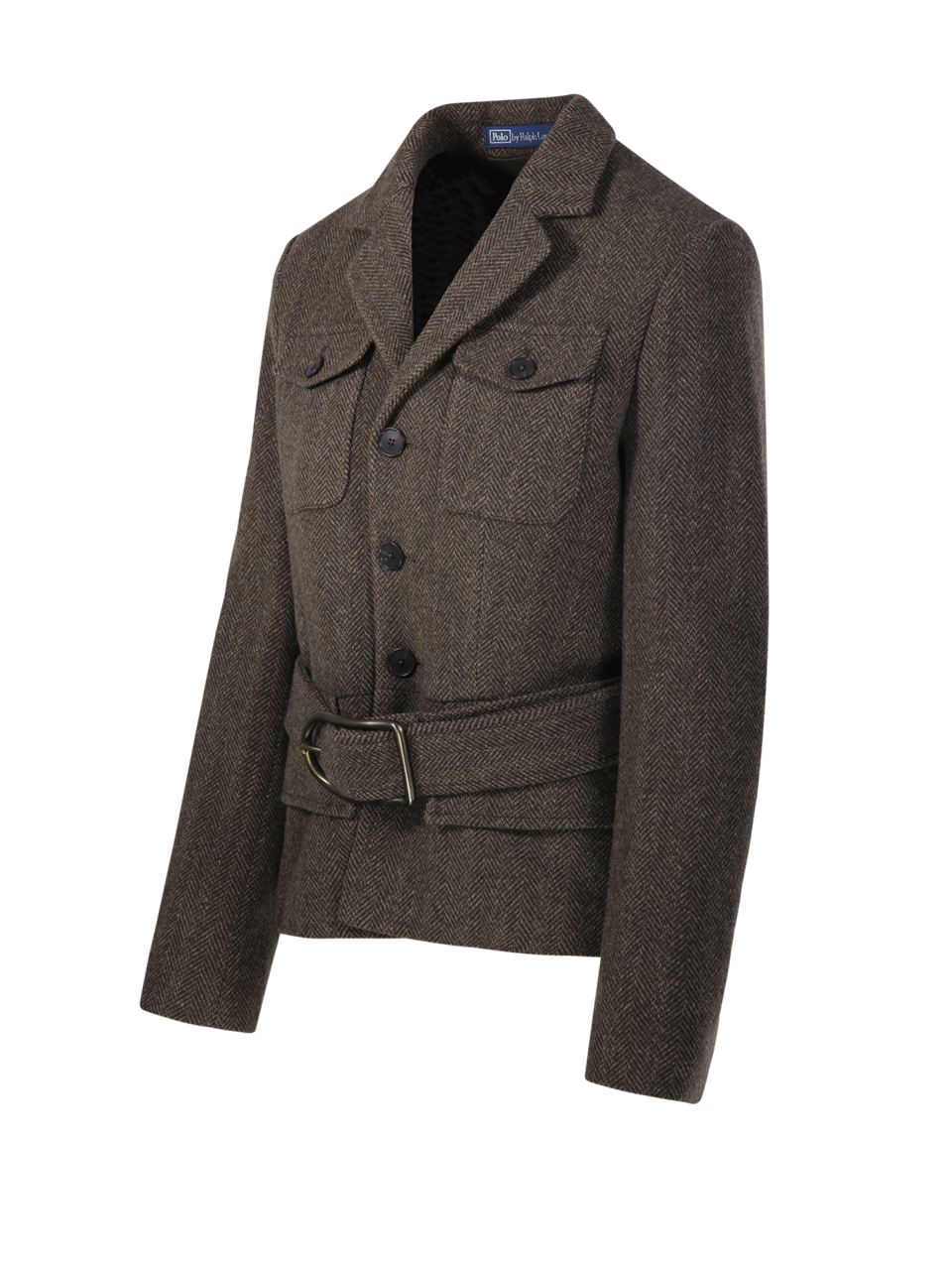 DONNA RALPH LAUREN BLAZER DI LANA MARRONE