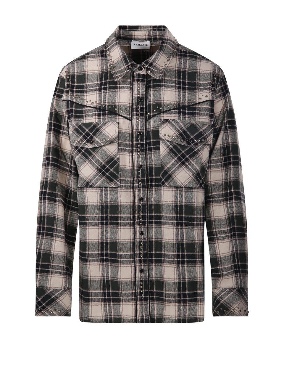 DONNA PAROSH CAMICIA DI COTONE VERDE 