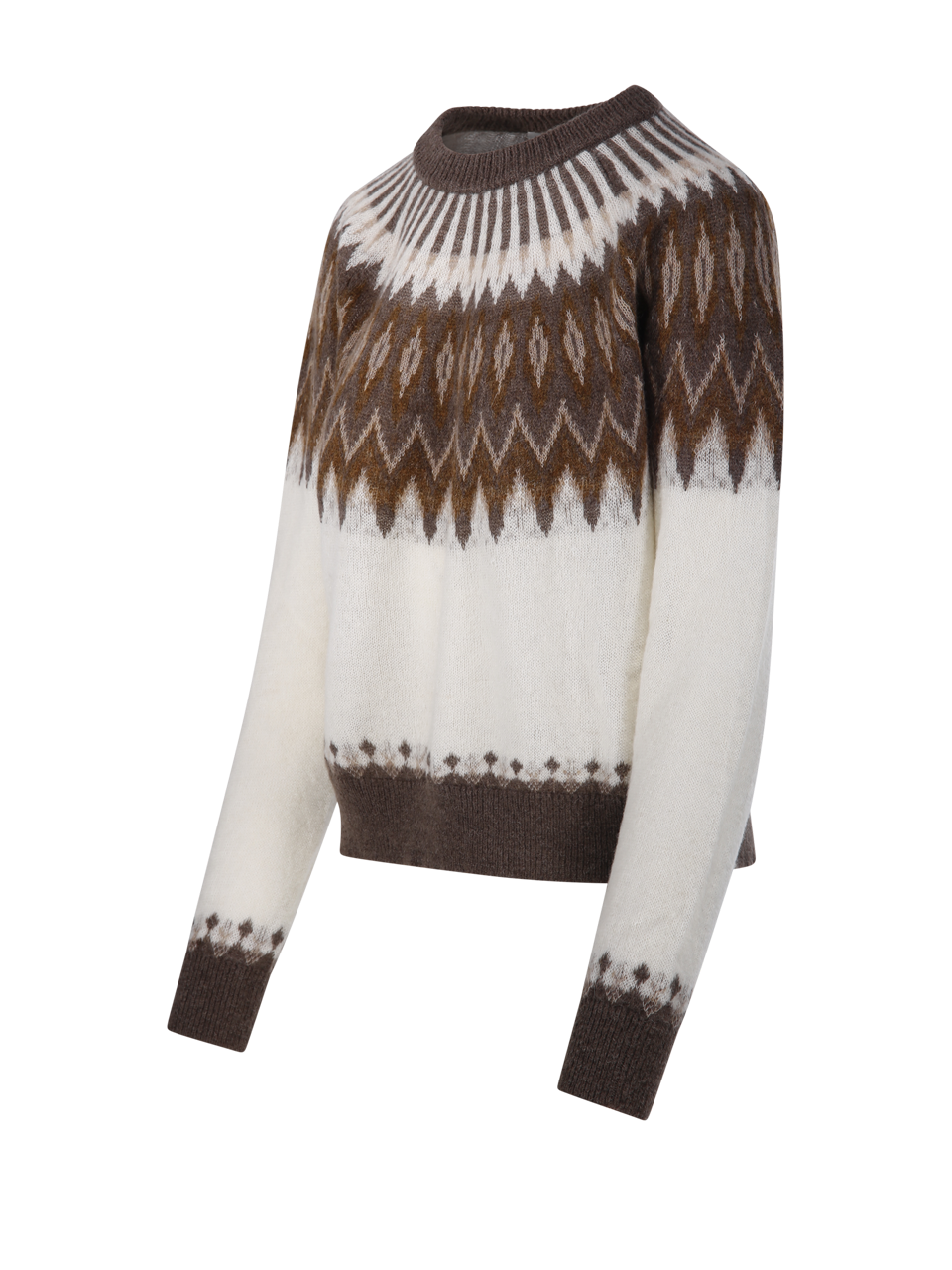 WOMAN ROBERTO COLLINA NUDE BABY ALPACA ROUND NECK SWEATER