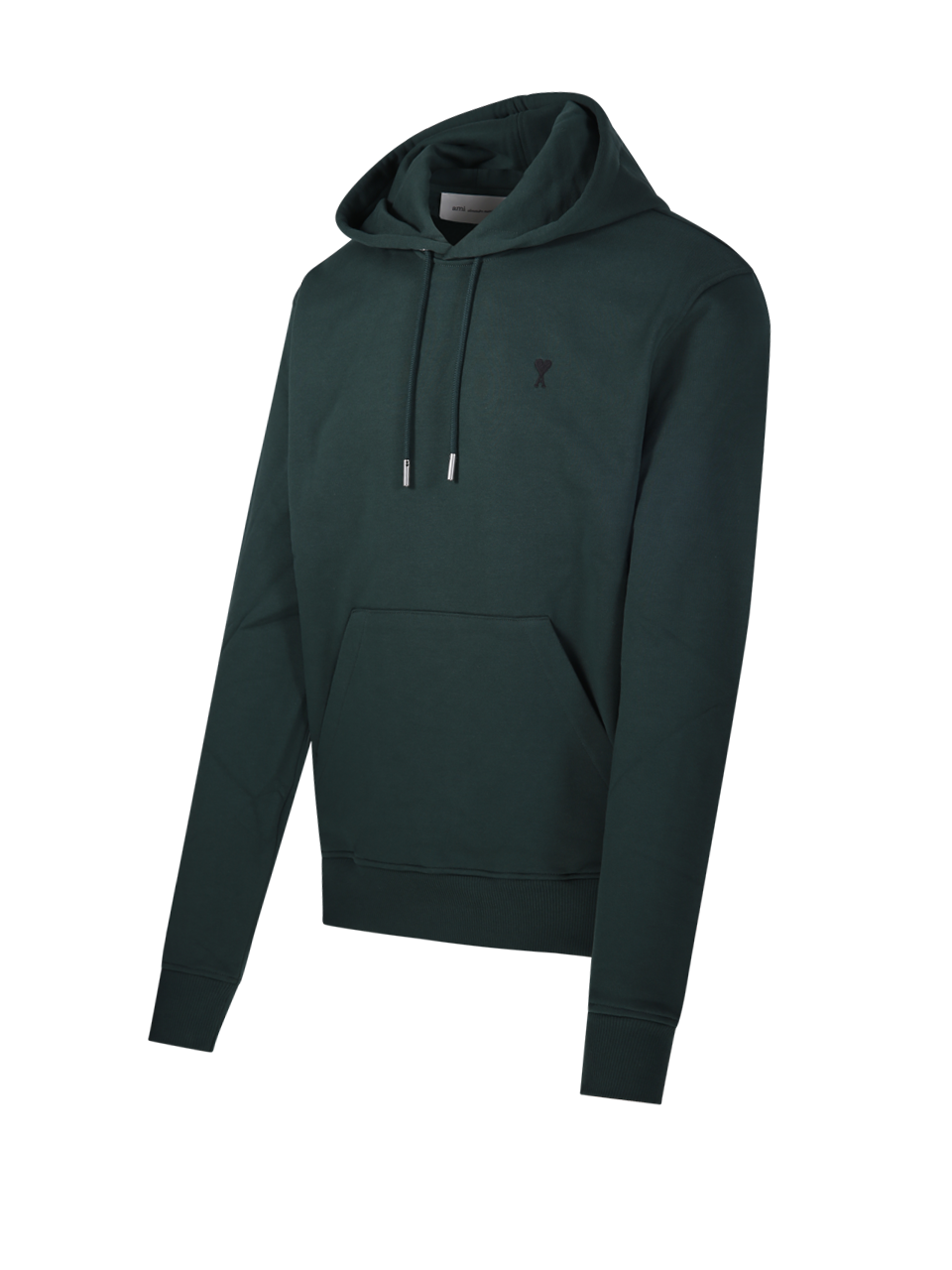MEN AMI GREEN COTTON ADC HOODIE SWEATSHIRT