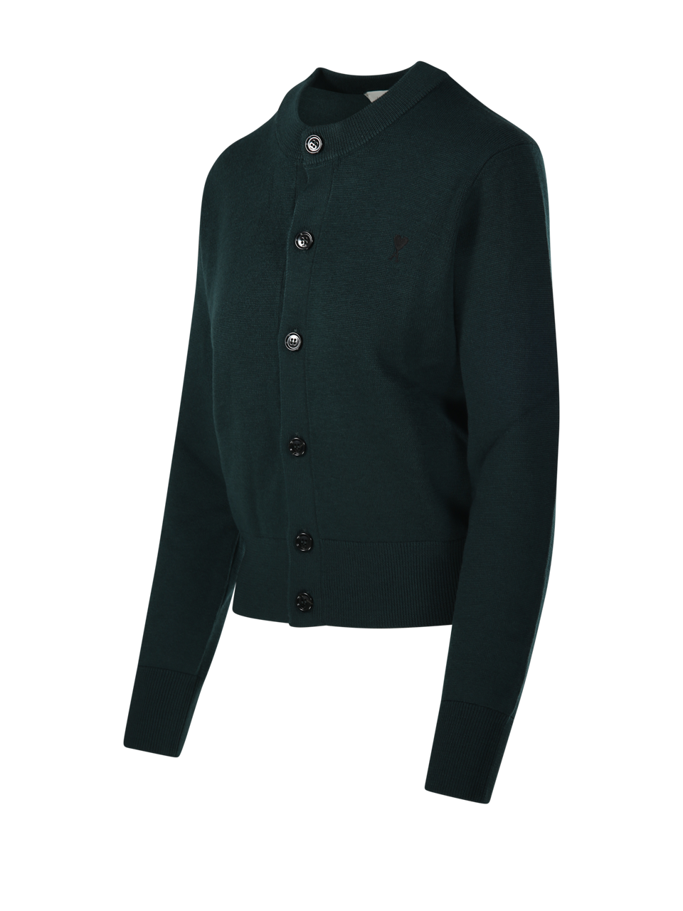 DONNA AMI CARDIGAN VERDE IN LANA 