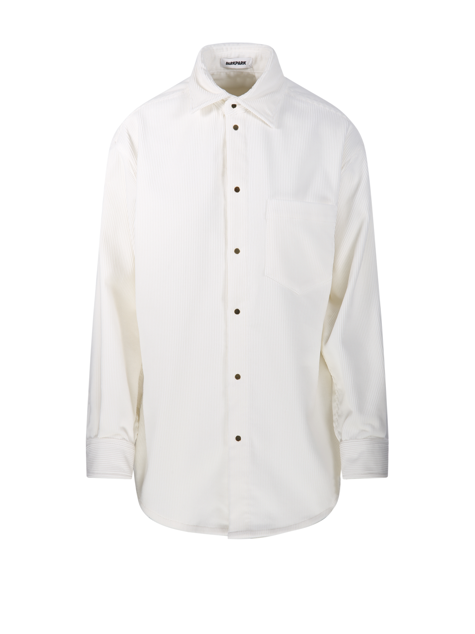 DONNA DARKPARK CAMICIA ANNE CORDUROY IN COTONE BIANCO 