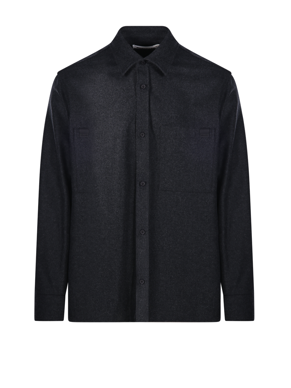 UOMO DARKPARK CAMICIA SERGE IN LANA VERGINE GRIGIA